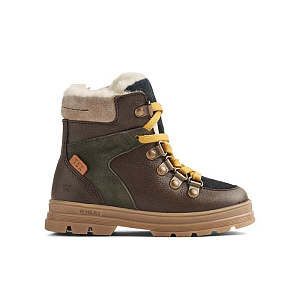 Ботинки зимние Wheat "Toni Hiker Tex Dark Brown", темный шоколад